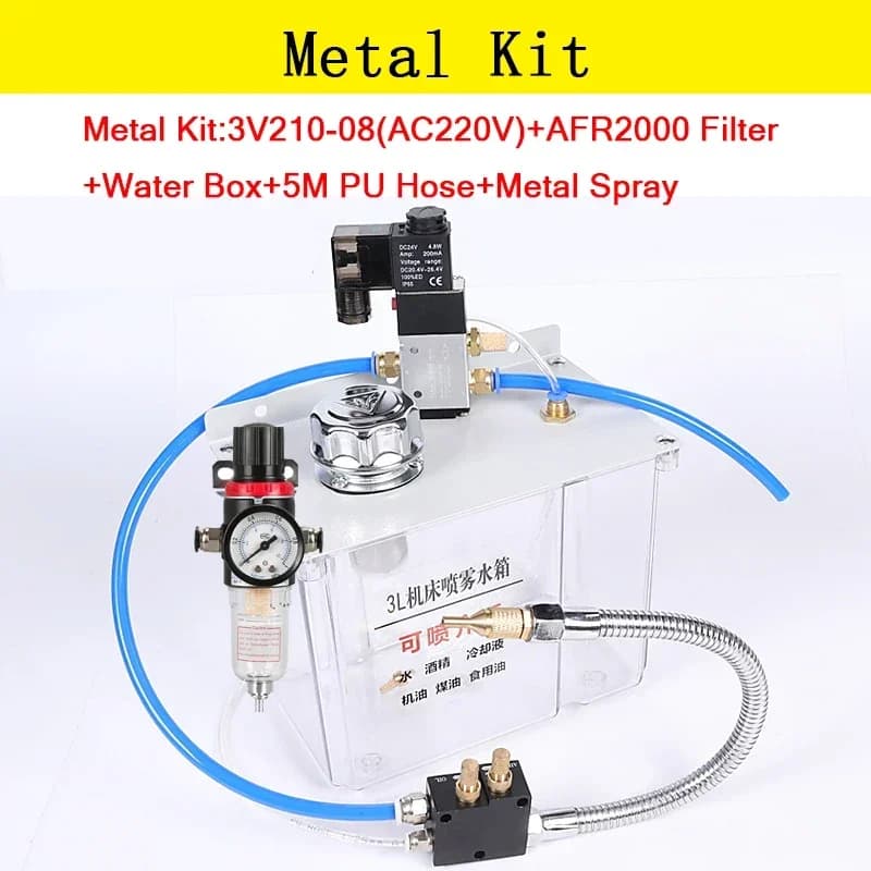 Schmier wasser box 3l Schmier sprüh system Kühlmittel pumpe Nebels prüh gerät mit Filter drehmaschine Fräs bohrer Gravur Öltank