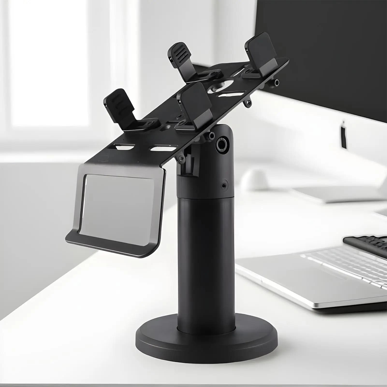 360-Grad-drehbarer POS-Systemständer, verstellbare Halterung für Zahlungsterminal, Kartenleser im Restaurant, Einzelhandel und Hotel