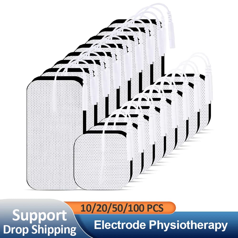 Physiotherapie Zehn-Elektrode ​ Pads Leitfähiges Gel Therapeutischer Pulsdruck Elektrischer Kompex Muskelstimulator Massagepflaster