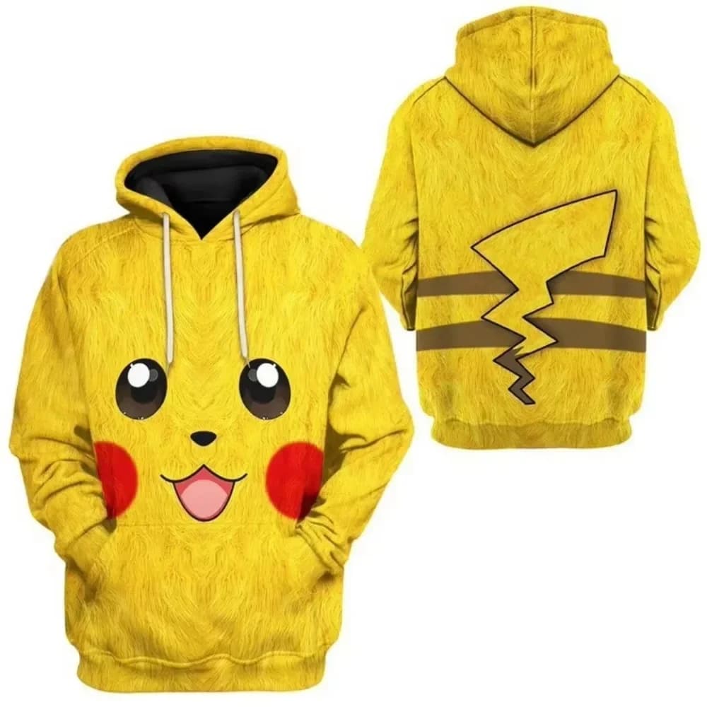 2024 Pokemon Firedragon Hoodie Kinder Mode Sportswear 3D Hoodie Anime PKM Pichu Custom Pokemon Hoodie