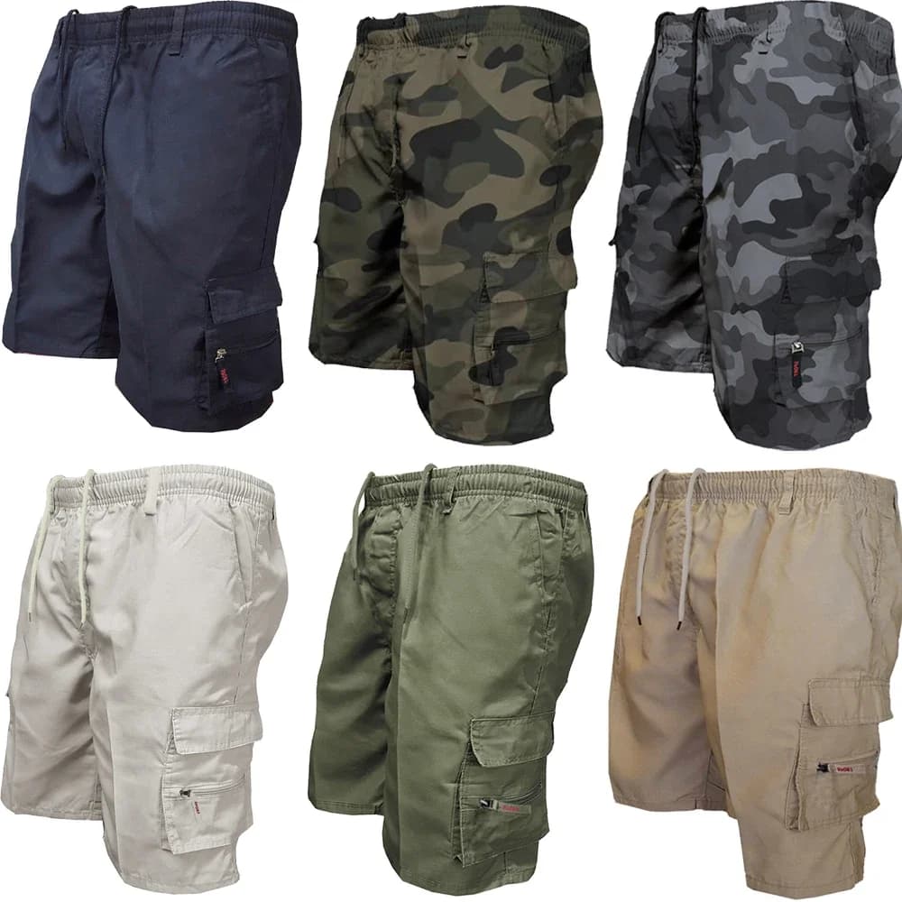 Männer Taktische Cargo-Shorts Mode Tasche Militär Shorts Sommer Camouflage Jogging Sport Casual Männlich Arbeit Wandern Kurze Hosen