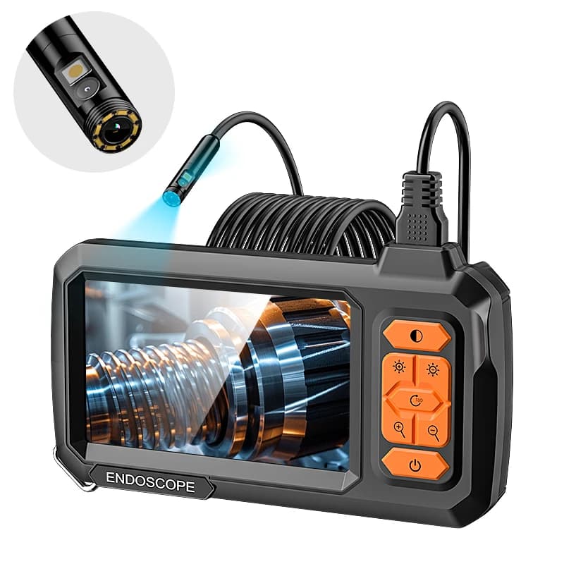 2–100 m abnehmbares Endoskop, Einzel- und Doppel-8-mm-Kamera, 1080P HD mit 4,3-Zoll-Bildschirm, IP67-Endoskop-Inspektionskamera für Rohrleitungen