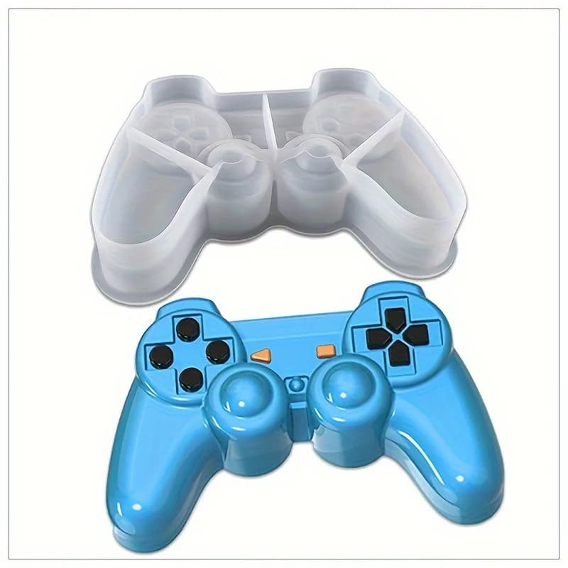 Spielkonsolen-Controller-Form, Silikonform, Kristallkleber, DIY-Schmuck und Perlenarbeiten, unregelmäßige Form, einzigartige Gamer-Dekoration und