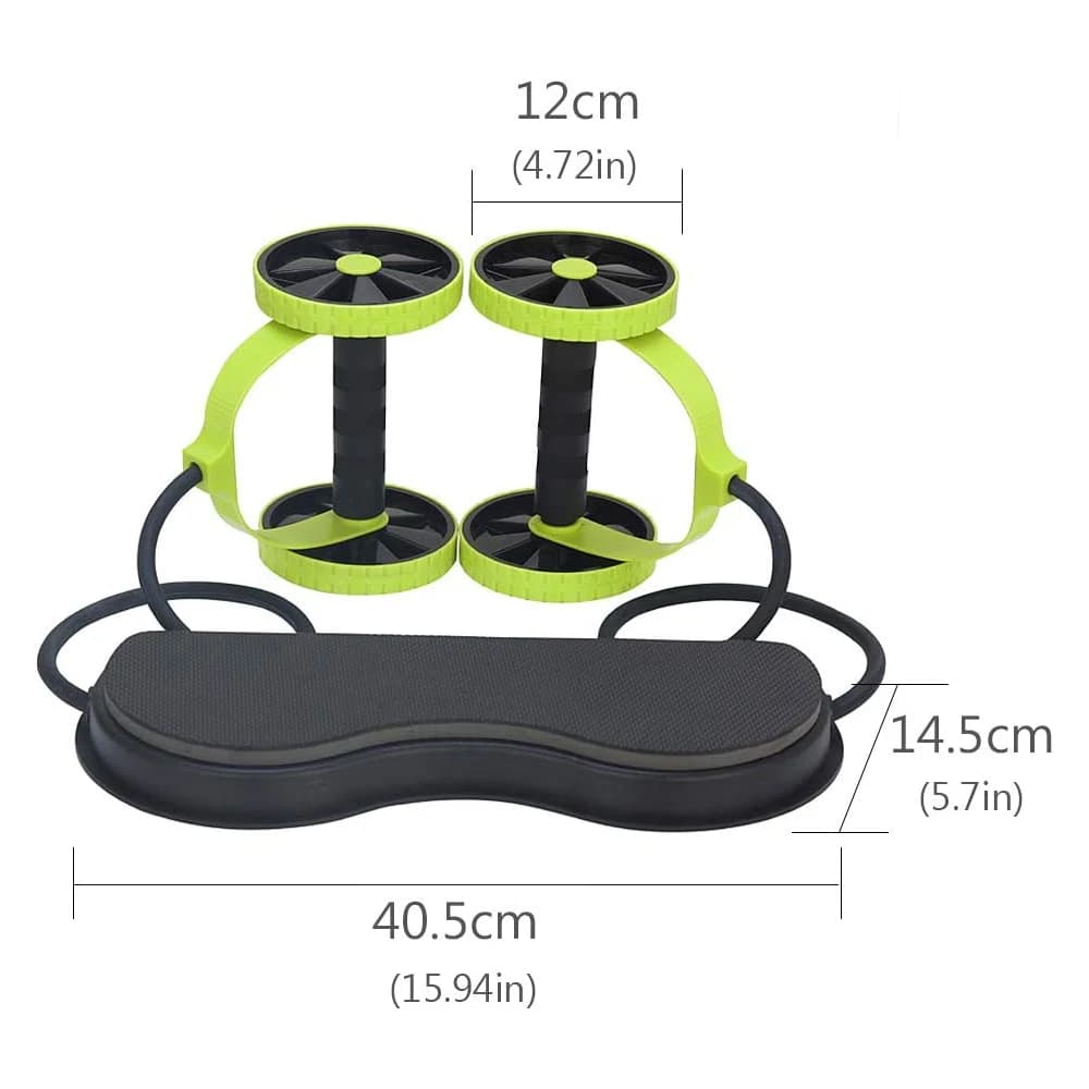 Ab Roller Wheel Trainingsgeräte Bauchtrainer Taille Abnehmen Workout Gym Widerstandsband Wheeler Perfekt für Zuhause oder Fitnessstudio