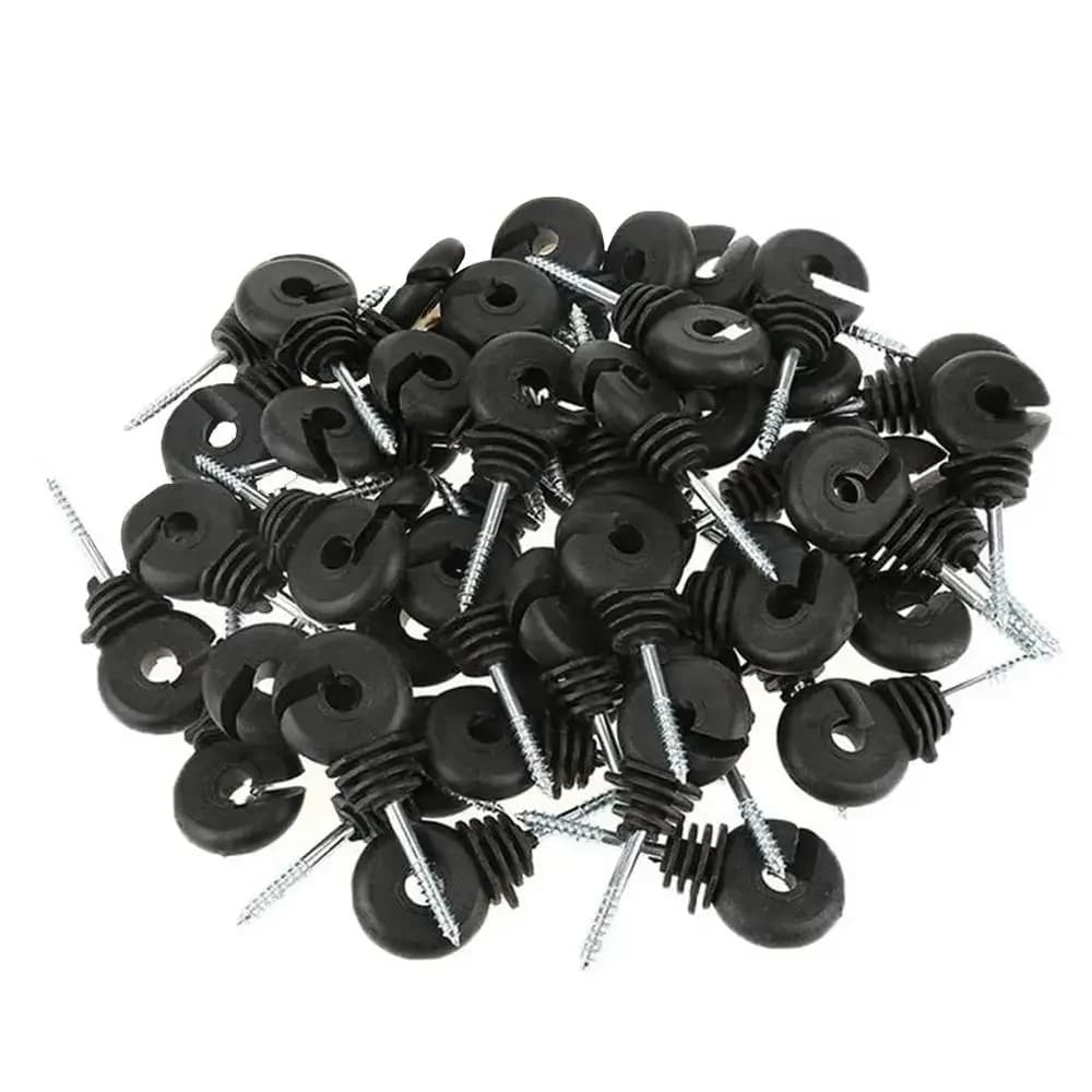 Elektrozaun, versetzter Ring, Isolator, Holzpfosten, Zaun, Schraube, Holzband, Drahtisolatoren, sicheres Zubehör für Gartengebäude