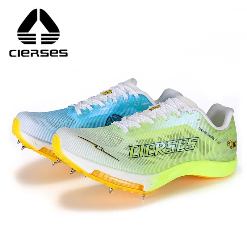 CIERSES Arched Carbon Plate Track Field Sprint Spikes Herren Luftpolster Sneaker Professionelle High Springback Training Sportschuhe
