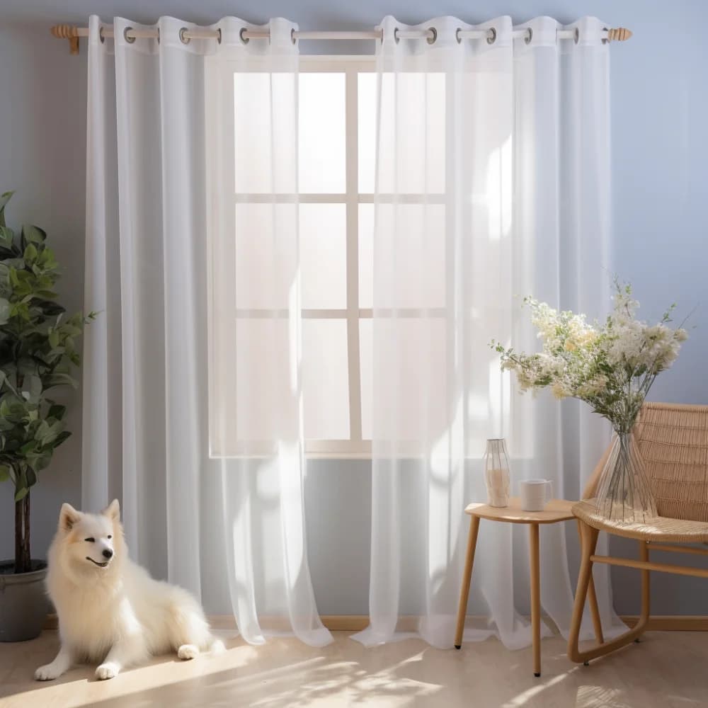 Schattierung, solide, weiße, durchsichtige Vorhänge für Wohnzimmer, Dekoration, Fenstervorhänge für die Küche, moderne