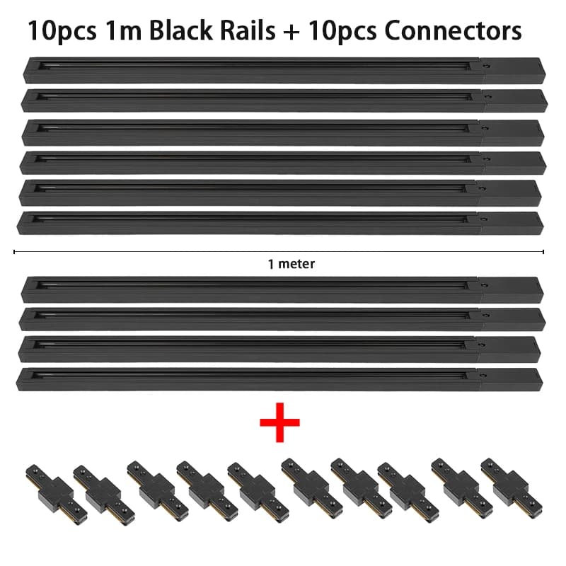 1M Track Rail Kit Scheinwerfer 0,5M Led Track Licht Schienen Gerade/L Form Anschlüsse für Track Rail scheinwerfer Track Beleuchtung Hause