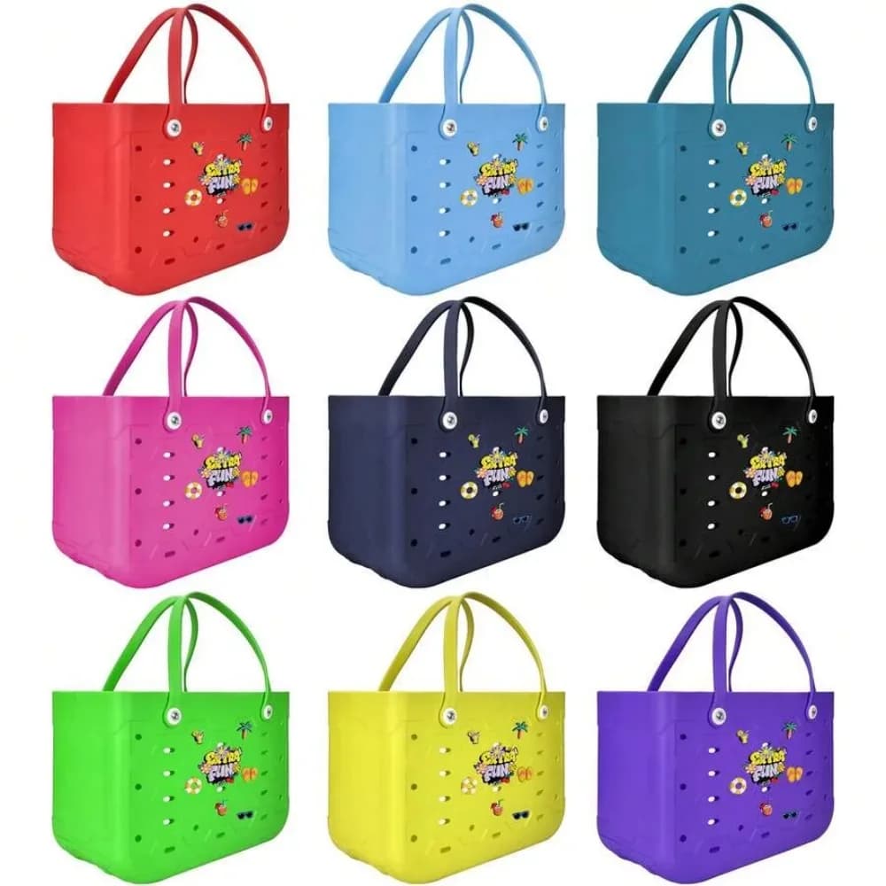 XL/L/M übergroße Strandtasche mit großem Fassungsvermögen, EVA-Gummi, Reise-Picknick-Aufbewahrung, Damen-Einkaufshandtasche, Kinder-Schwimmtasche