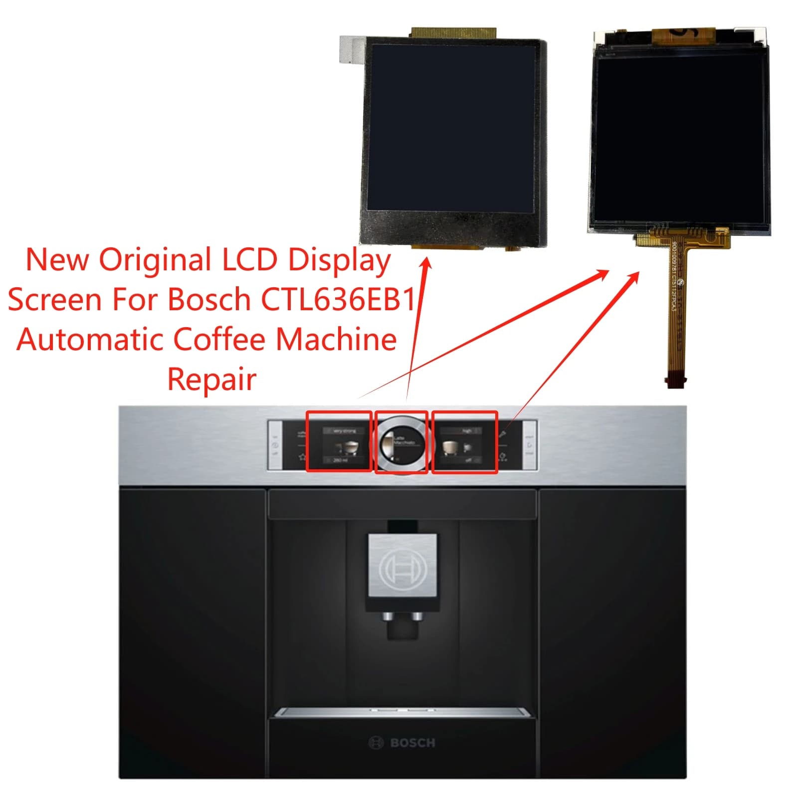 Neue Original LCD Display Für Bosch CTL636EB1 CTL636EB6 CTL636ES1 CTL636ES6 CTL636ES6W Serie Kaffeemaschine Ersatz