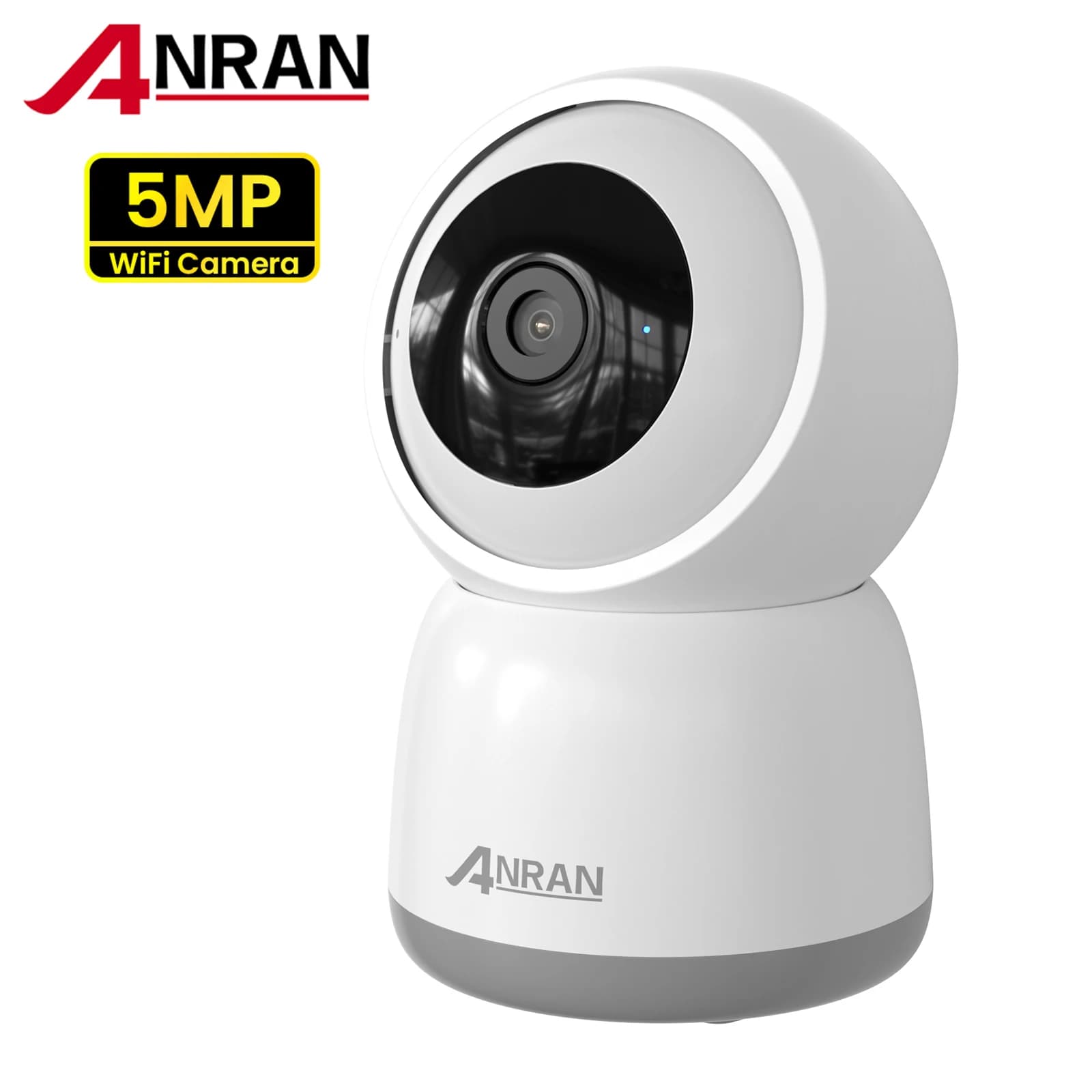 ANRAN 5MP Babyphone 2,4G 5G WiFi Kamera Sicherheitskameras Humanoidenerkennung, automatische Verfolgung, 7/24 Aufnahme, Farbnachtsicht