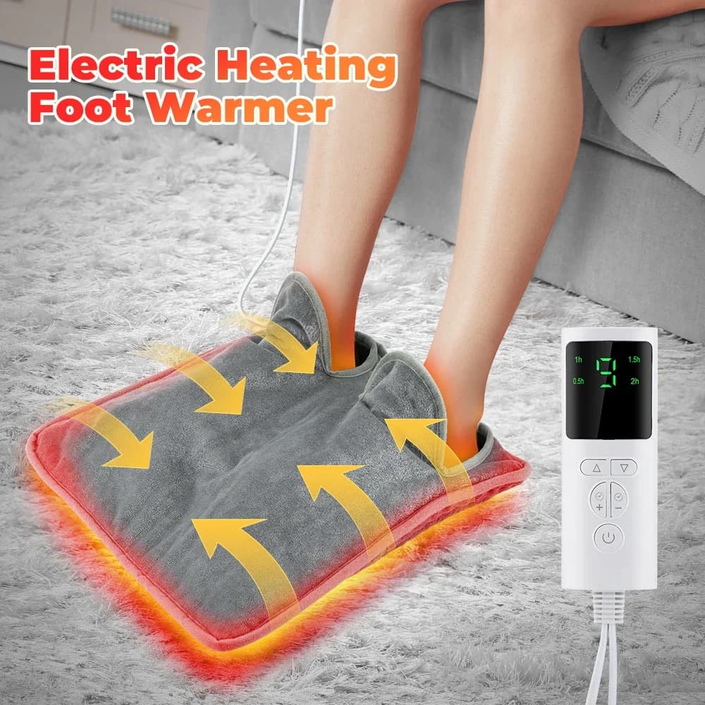 Elektrische Heizung Fuß Pad Waschbar Füße Wärmer Haushalt Weiche Plüsch Thermische Heizung Decke Fuß Erwärmung Matte Home Office Schlafzimmer