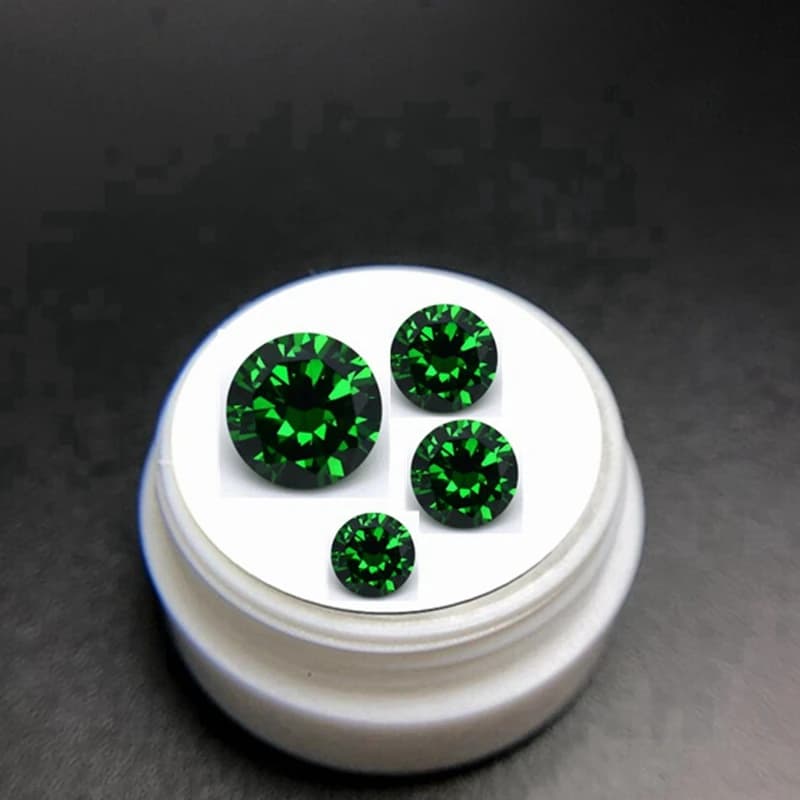 Brillanter AAAAA+ Smaragd 10,0mm 6,50 Karat Rundschliff Edelsteine Sri-Lanka VVS Edelstein