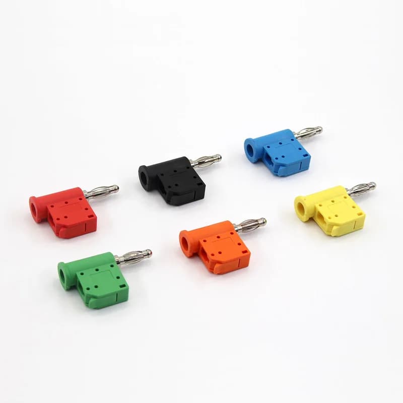4 mm stapelbare Bananenstecker-Drahtverbinder mit hohem Strom, Laternenkopf, vergoldeter oder vernickelter Block für Musiklautsprecherklemmen