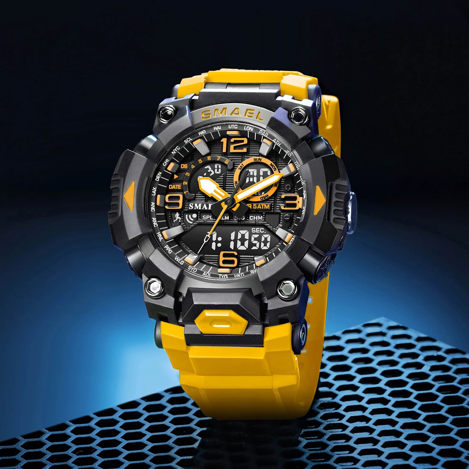 SMAEL Marke 8099 Wasserdichte Dropshipping-Uhr Wecker Nachtlicht Junge Mode Business Quarz Sport Armbanduhren