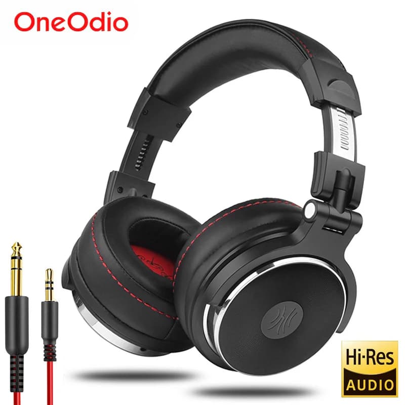 Oneodio Kabelgebundene Kopfhörer Professional Studio Pro 10/30/50 DJ-Kopfhörer mit Mikrofon über dem Ohr HiFi Hi-Res Monitor-Headset