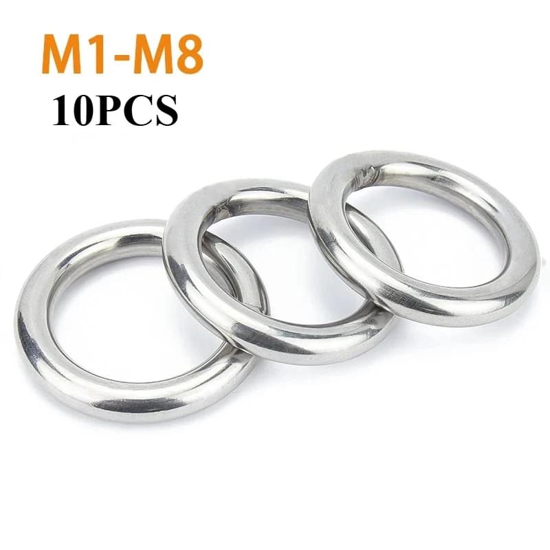 10p Edelstahl O-Ring 20/30/40/50/60mm Innendurchmesser 3/4/5mm Dicke Umreifung geschweißte runde Ringe Penis Rondelles Anilha