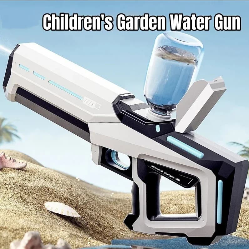 Elektrische Wasserpistole für Erwachsene & Kinder, Hochdruck-Gartenpistole mit Automatischer Pulsfunktion, Virales IPX7 Wasserspritzgerät