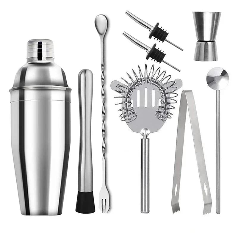 6/9 Stück Edelstahl Cocktail Shaker Barkeeper Tools Barkeeper Kit Martini Sharker Drink Mixer Set