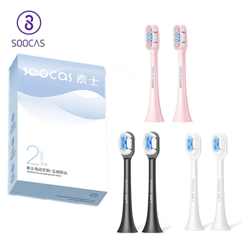 Original SOOCAS Sonic elektrische Zahnbürstenköpfe Ersatz SOOCAS X1 X3 X3U X5 Zahnbürsten-Ersatzköpfe