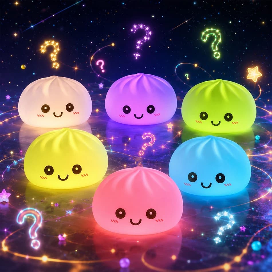 2027 Neue Dumpling-Nachtlichter Leuchtende Dumplings Tischdekoration Niedliche Leuchtende Dumpling-Dampfgarer-Box Kawaii Dumpling-Lichter Geschenke
