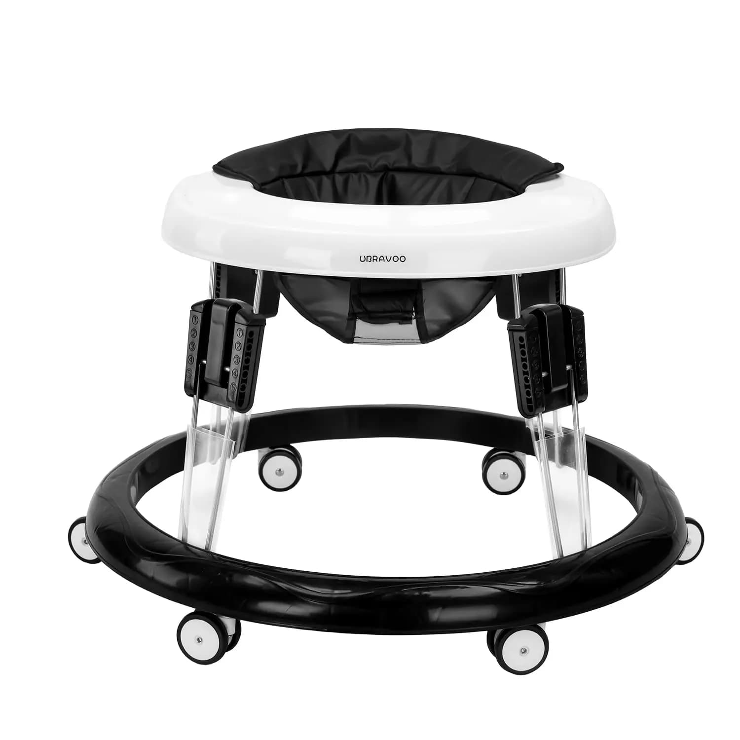 Verstellbare Lauflernhilfen, leicht zu reinigendes Tablett, universeller Rollator, Anti-Rollover-Klapp-Gehhilfe für Mädchen und Jungen von 6–18