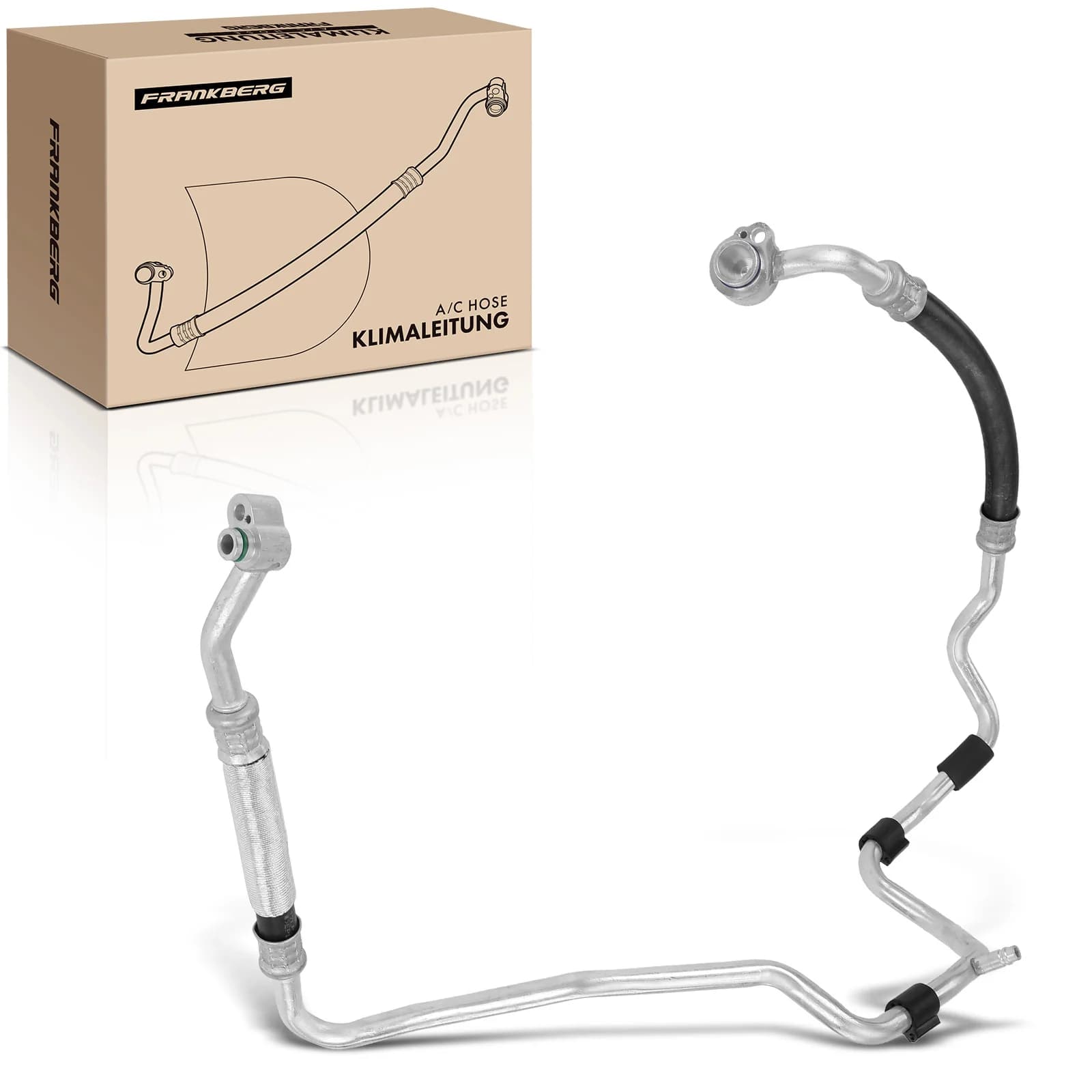 Frankberg 1x Niederdruckleitung Klimaanlage für VW Golf 1K Audi A3 8P Skoda Octavia II Seat 1K0820743BL 1K0820743BE 1K0820743CD