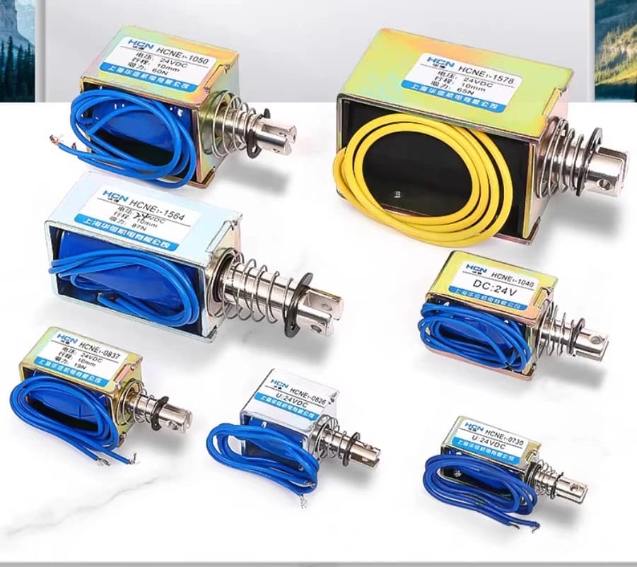 HCNE1-0520 HCNE1-0530 HCNE1-0630 DC 12V/24V Magnetmagnet Push&Pull Open Frame Elektromagnet Hub 10mm Haltekraft 700g