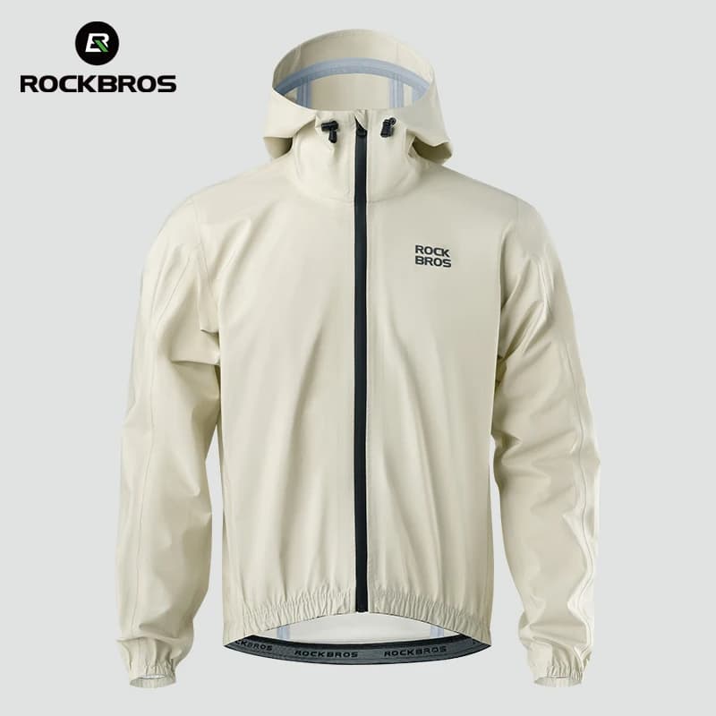 ROCKBROS Radfahren Regenmantel Kapuzenjacke Wasserdicht Atmungsaktiv Freizeit Mantel Trekking Männer Frauen Outdoor Sport Kleidung Regenmantel