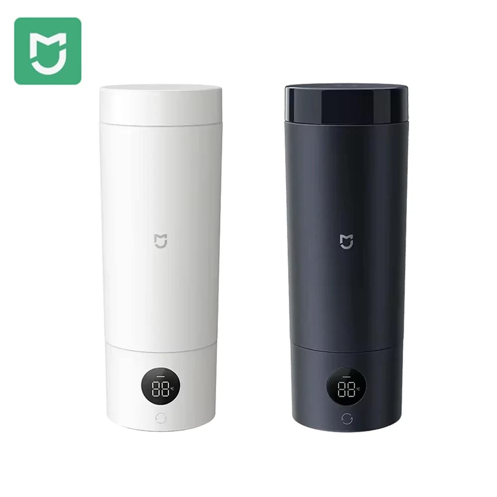 Mijia Tragbarer Elektrischer Wasserkocher 2 Thermobecher Schneller Wasserkocher 350ml Intelligenter Temperaturgesteuerter Isolierter Reisewasserkocher