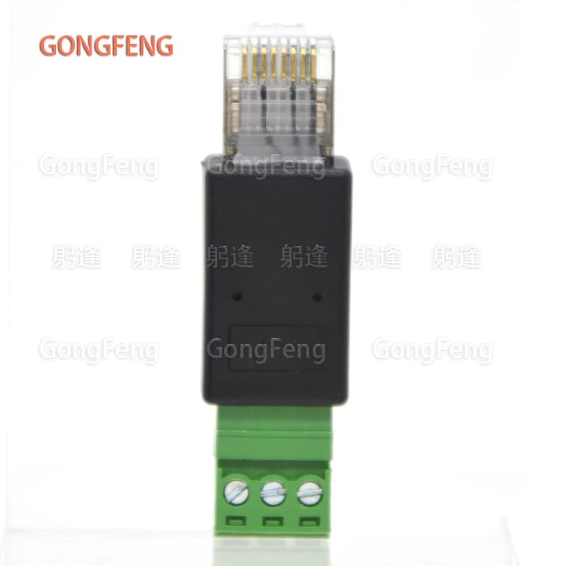 10PCS Netzwerk Stecker RJ45 Stecker Auf 232 Terminal Block, Servo Encoder Stecker Kristall Kopf Adapter Fabrik großhandel