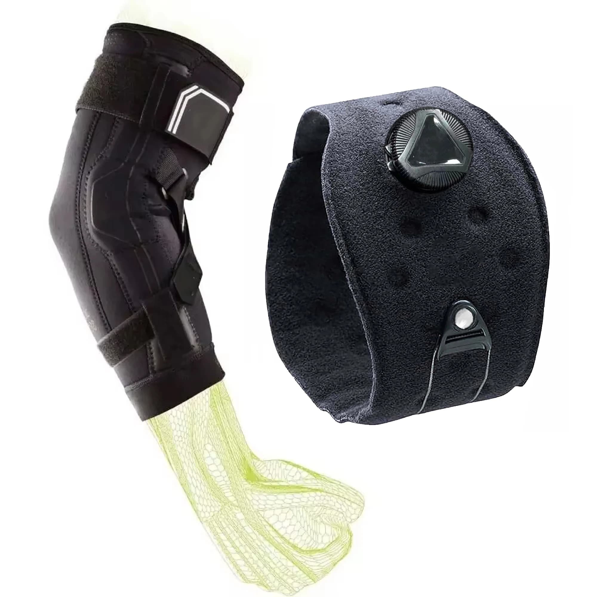Bionic Ellenbogenbandage, maximale Scharnierunterstützung, Hyperextension, Fußball, Lacrosse, Rugby, Basketball, verstellbar, BOA Golfer