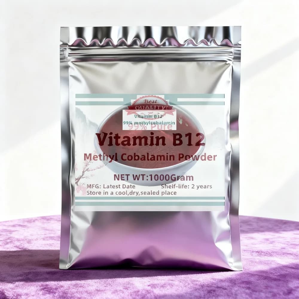 Global AliExpress 4-lagiger versiegelter Beutel, maßgeschneiderte Verpackung für hochwertige Ergänzung von VB12-Pulver, 99 % Methylcoba