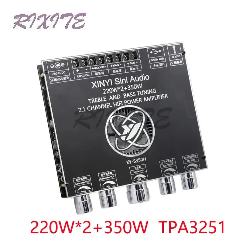 220W * 2 + 350W Bluetooth 5,1 TPA3251D2 Subwoofer Audio Power Verstärker Bord 2,1 Kanal Klasse D Audio Verstärker heimkino AUX