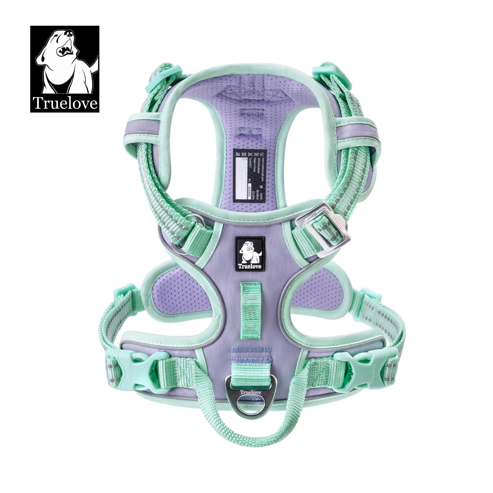 Truelove No-Pull Hundegeschirr Reflektierend Atmungsaktiv Verstellbare Trainingsweste für Kleine Mittlere Große Hunde Nachtspaziergang TLH5657