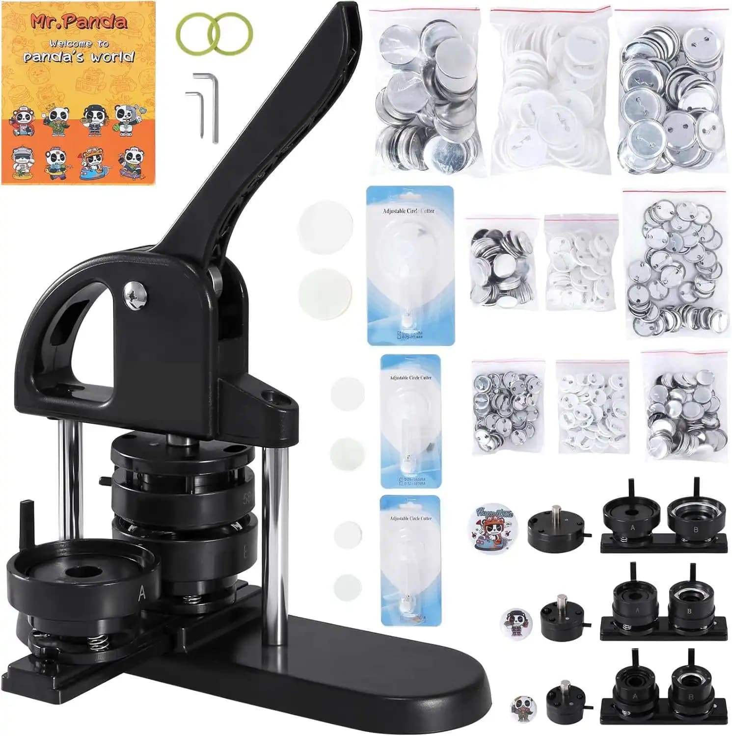 25/32/58mm Abzeichen Maker Maschine Manuelle Presse Abzeichen Maschine für DIY Herstellung Magnet Kühlschrank Abzeichen/knopf Pins Kunst Handwerk