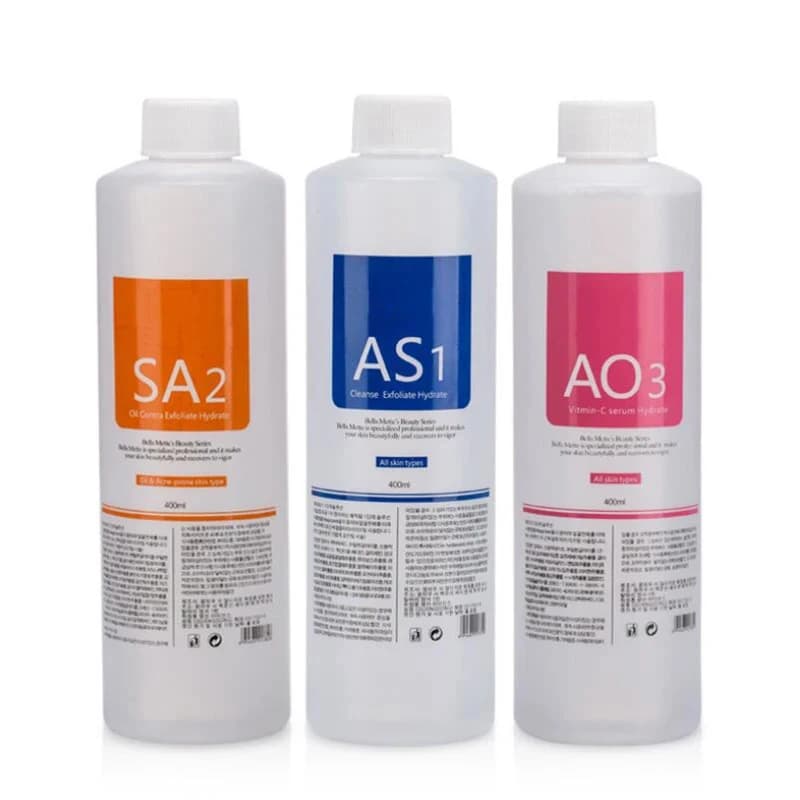 Gesichts pflege Gesichts serum as1 sa2 ao3 Aqua Peel Lösung für die Gesichts reinigung Haut Tiefen reinigung 400ml Kit mit 3 Seren