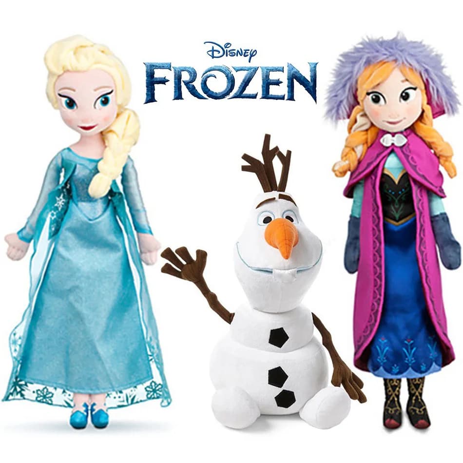 40 CM Gefrorene Anna Elsa Puppen Schneekönigin Prinzessin Anna Elsa Puppe Spielzeug Gefüllte Gefrorene Plüsch Kinder Spielzeug Geburtstag
