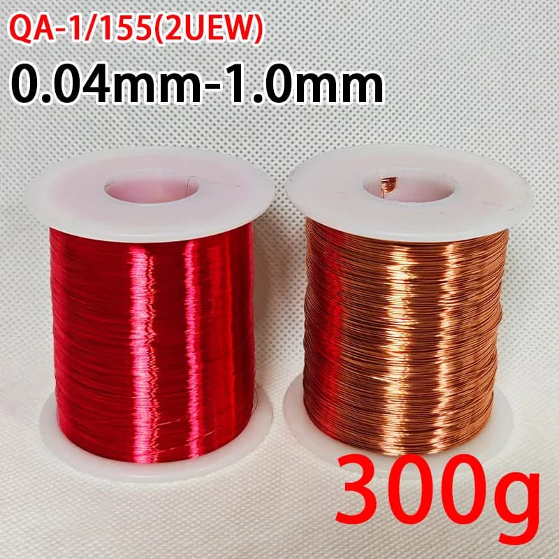 300 g/Rolle QA-1-155 2UEW 0,04 -0,21 mm Draht emaillierter Kupferdraht Magnetspulenwicklung Hochtemperatur