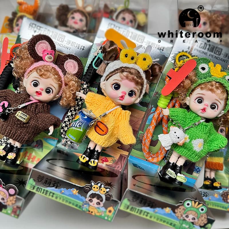 Mini BJD Puppe Kleidung OB11 Handgemachte Häkeln Pullover Wolle Haken Set Zubehör Mädchen DIY Spielzeug Zubehör Handy Hängen Geschenk