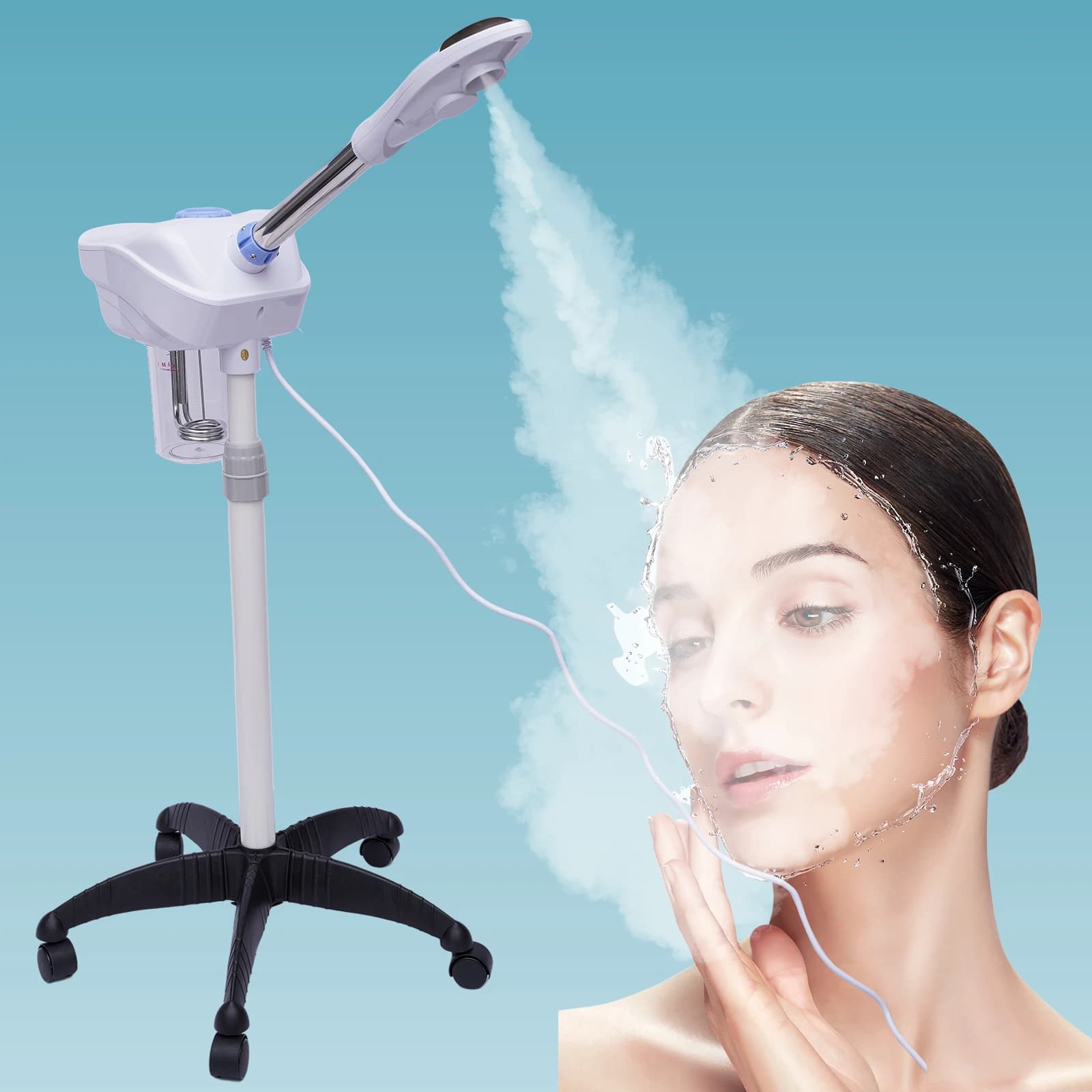 Schönheit Spray Maschine Feuchtigkeit Kräuter Hautpflege Ozon Schönheit Universal Räder Warme Dampf Haut Hydratisierte Reinigung Salons Spa