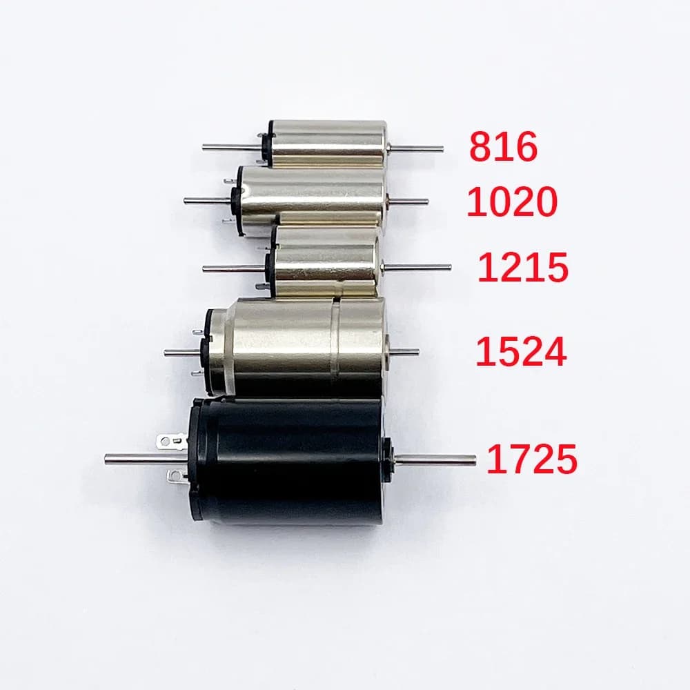 8mm-10mm-12mm-15mm-17mm Mini kernloser Motor Doppel welle DC 6V 9V 12V starker magnetischer Hoch geschwindigkeit motor DIY RC Modells chien enzug