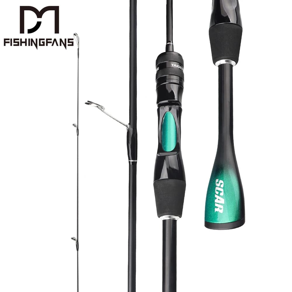 FISHINGFANS ORCA ULTRALIGHT UL SOLID TIP TAPERED HANDLE TROUT LAKE RIVER SPINNING CASTING FISHING ROD