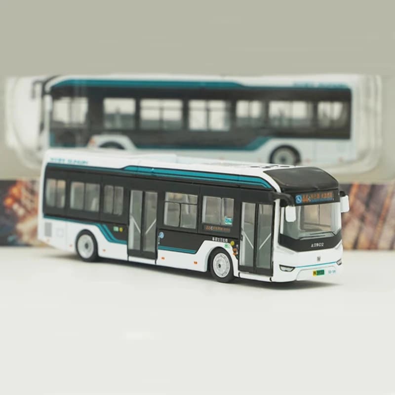 Diecast 1/120 Maßstab 9er Serie Shenwo Bus Legierung Automodell Fertigprodukt Statisches Modell Simulation Spielzeugsammlung Geschenkdisplay