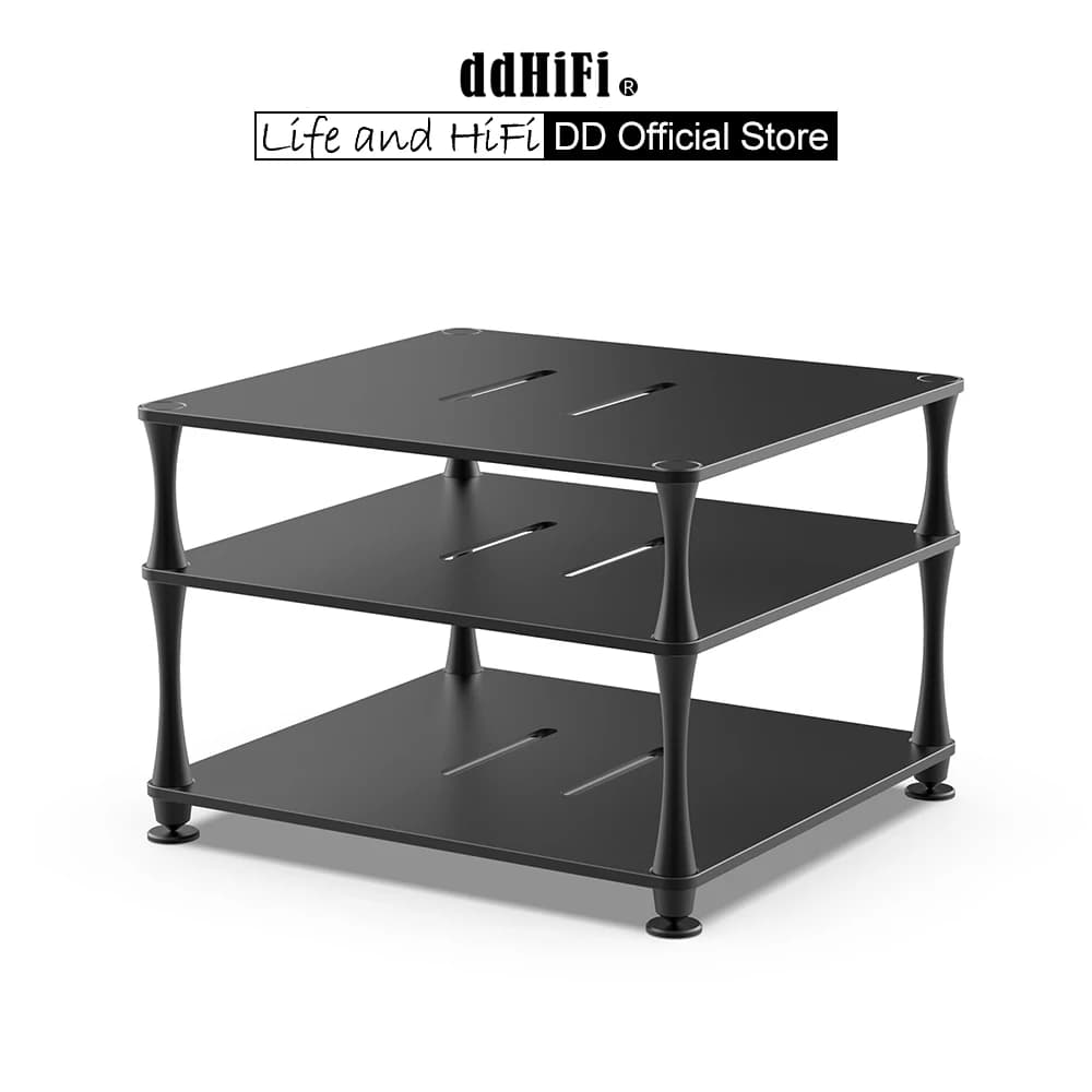 DD ddHiFi HS300 HiFi-Displayständer für Desktop-DAC-Verstärker, warmes Grau, kühles Grau, rosa-grau, eloxiertes Silber und Sandschwarz