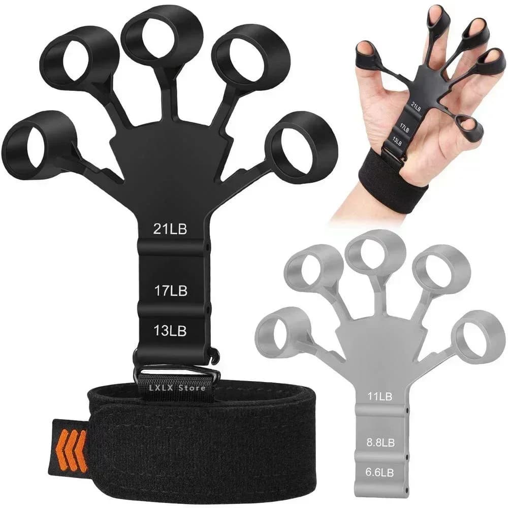 Handgriff-Stärkungsgerät, physische Werkzeuge, Gitarren-Fingertrainer, Training und Übung, Fitnessstudio, 6. Stufe, Widerstand, Gripster-Expander
