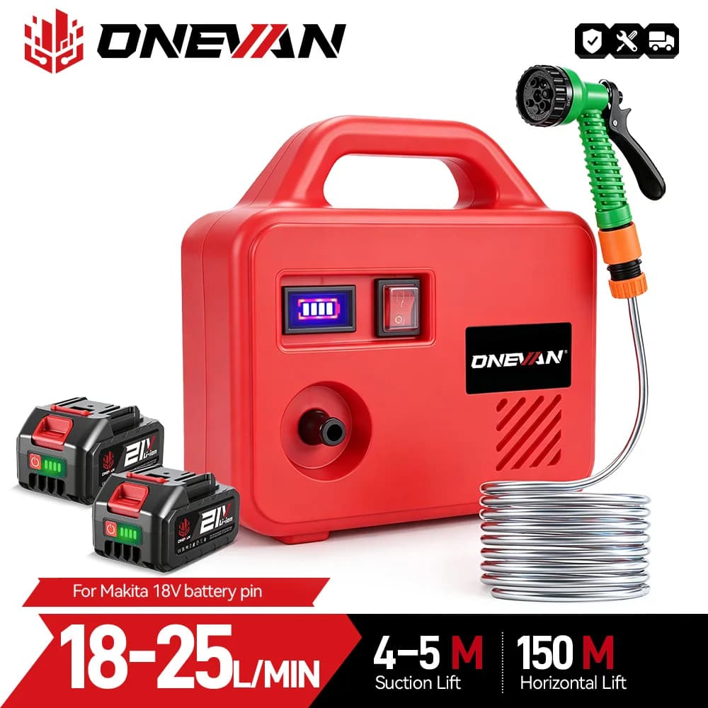 150M 260W Elektrische Pumpen Wasserpumpe Maschine Cordless Wiederaufladbare Garten Waschmaschine Lithium-Batterie Werkzeug Für Makita Batterie pin