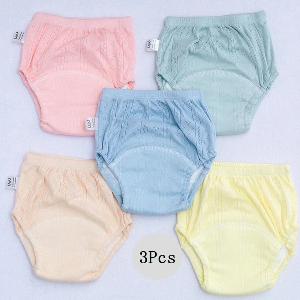 3 teile/los Neugeborenen Training Hosen Baumwolle Dünne Sommer Baby Shorts Waschbar Junge Mädchen Tuch Windeln Mehrweg Windeln Infant Höschen