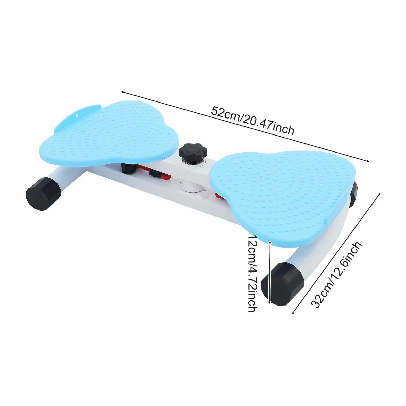 Blau 20,47 * 12,6 * 4,72 Zoll Exercise Twist Board, Waist Twisting Fitness-Werkzeug, Waist Twister mit elastischem Spannungsseilen