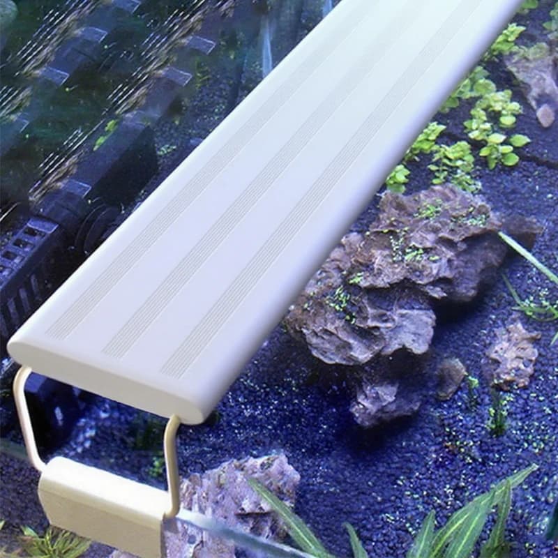 Aquarium-LED-Licht, superschlank, Aquarium, Wasserpflanze, Wachstumsbeleuchtung, wasserdicht, helle Clip-Lampe, blaue LED, 18–72 cm, für Pflanzen,